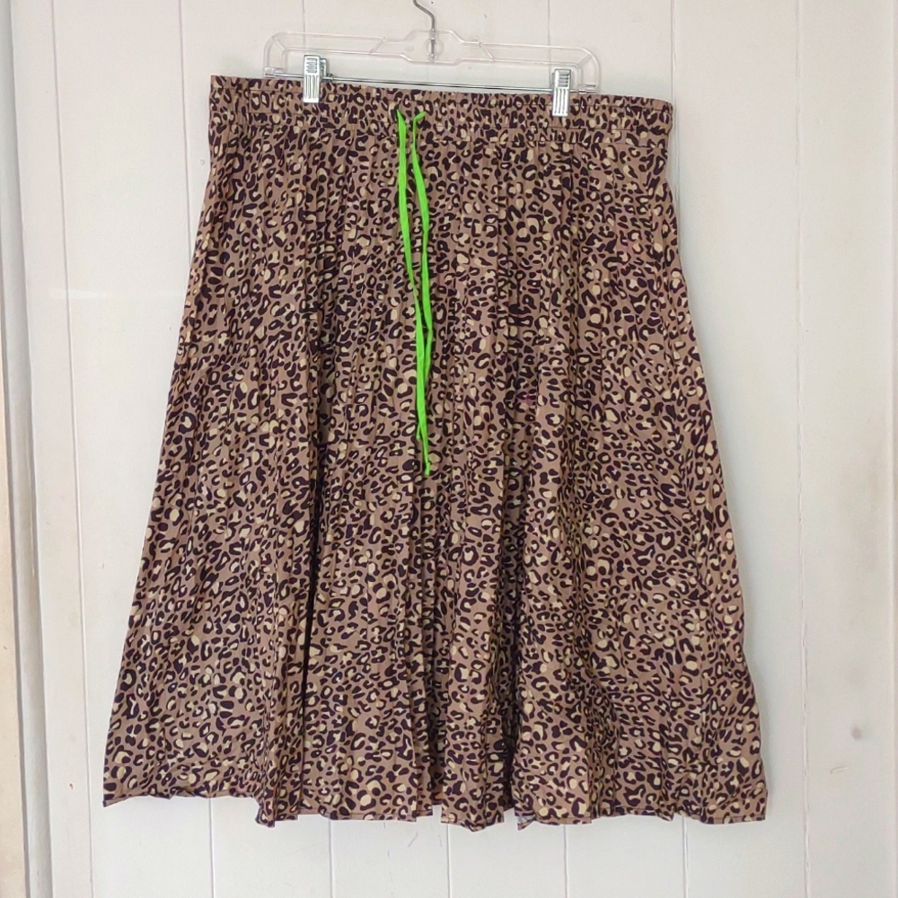 Midi Print Skirt